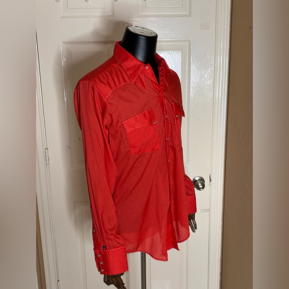 Vintage Rockmount PearlSnap Shirts Large Relaxed Fit Ranch Wear 16M - Picture 5 of 9
